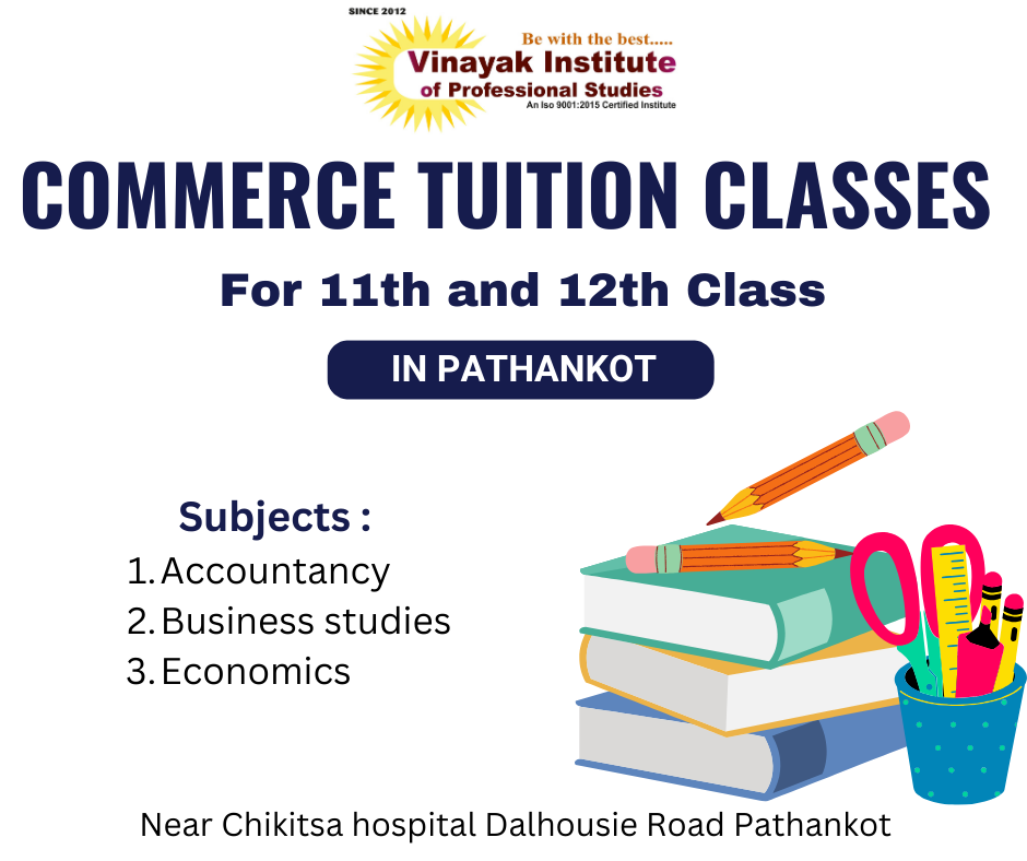 Commerce tuitions For 11th class